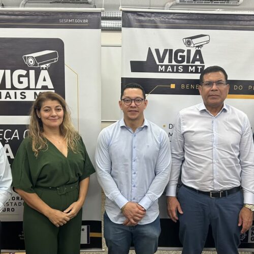Facmat recebe câmeras do Programa Vigia Mais MT para reforçar a segurança do comércio